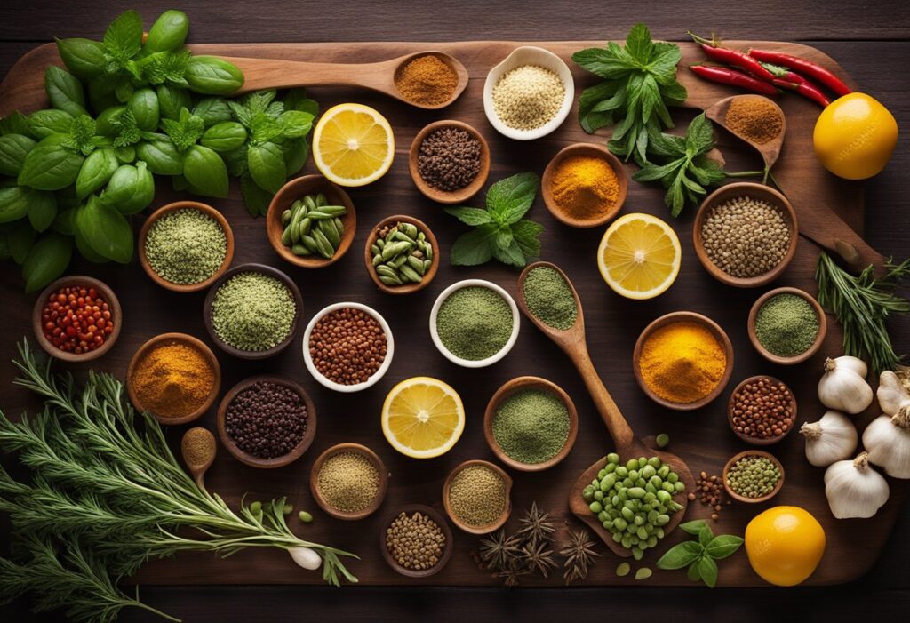 Assortment of Herbs and Spices