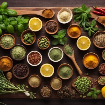 Assortment of Herbs and Spices