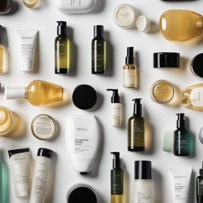 Array of skin care products