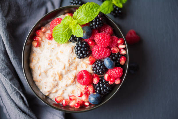 Recipe with superfoods such as berries