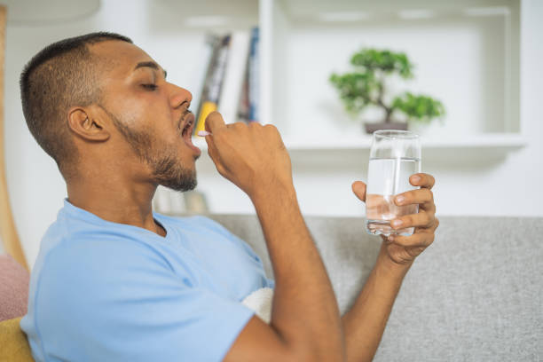 Drinking medicine to alleviate joint pain