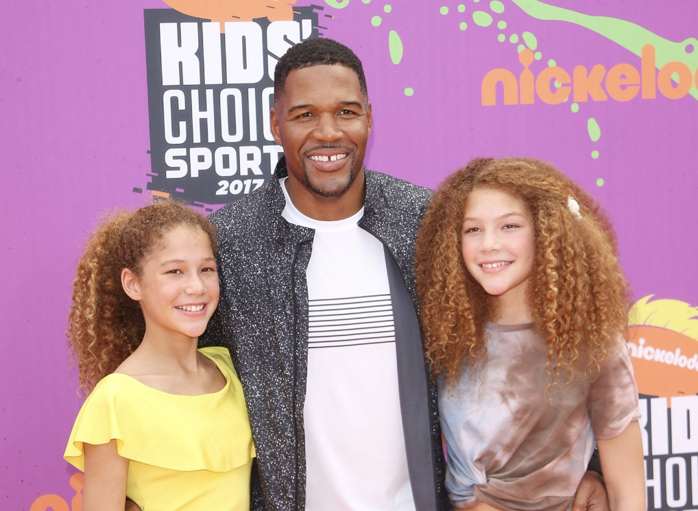 Michael Strahan with daughter