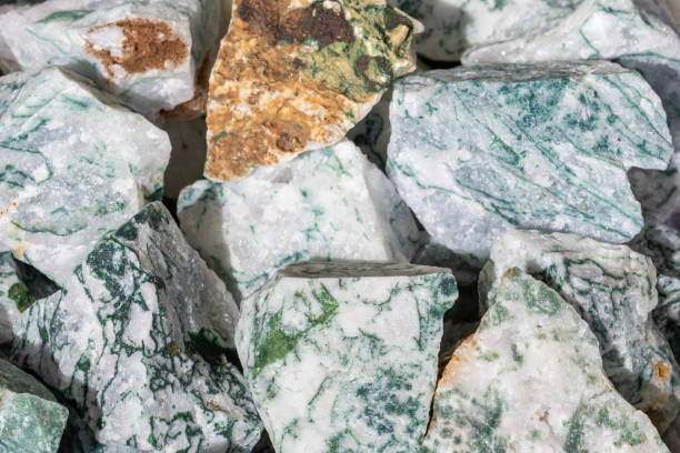 unpolished moss agate