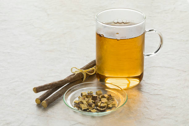 In addition to chamomile and ginger tea, there are other herbal drinks that can aid with throat irritation.