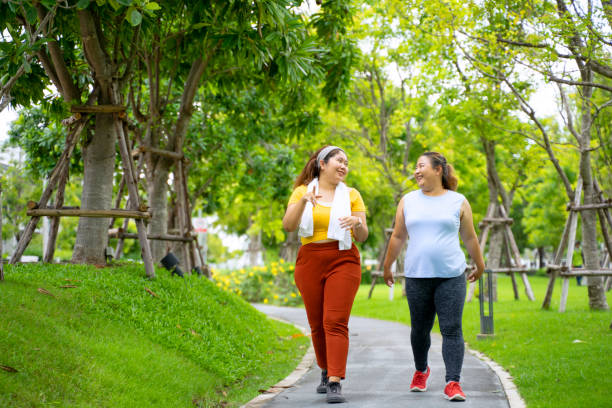 Combining walking with a healthy diet and other forms of exercise can result in long-term weight loss and improved body composition.