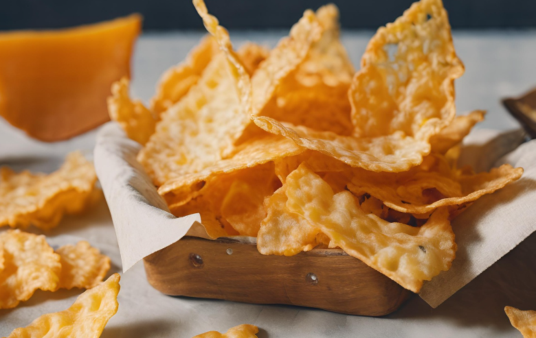 Keto Cheddar Taco Crisps