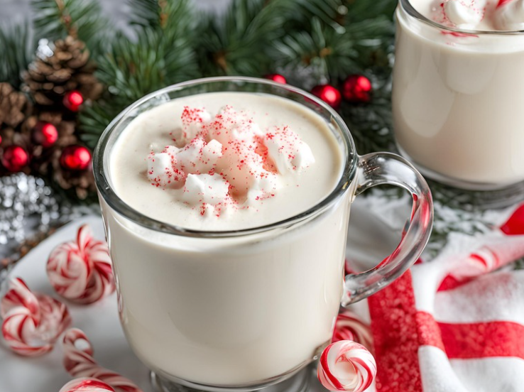 Keto Peppermint White Hot Chocolate