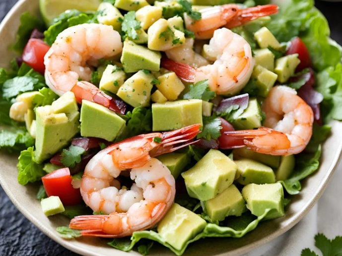 Keto Shrimp and Avocado Salad