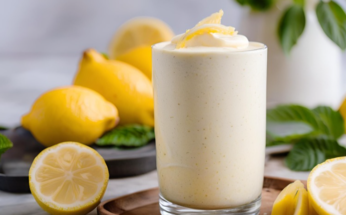 Keto Lemon Cheesecake Protein Smoothie