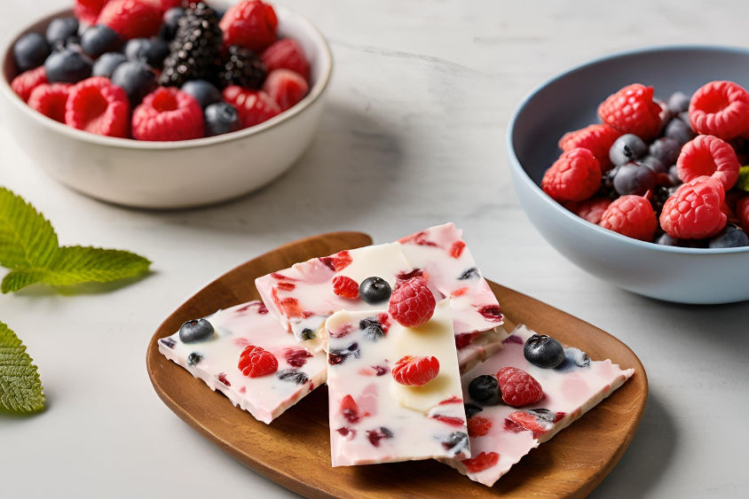 Keto Berry Yogurt Bark