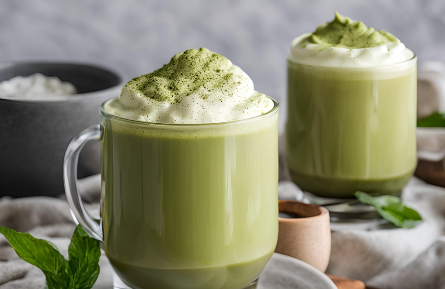 Keto Dalgona Matcha Latte