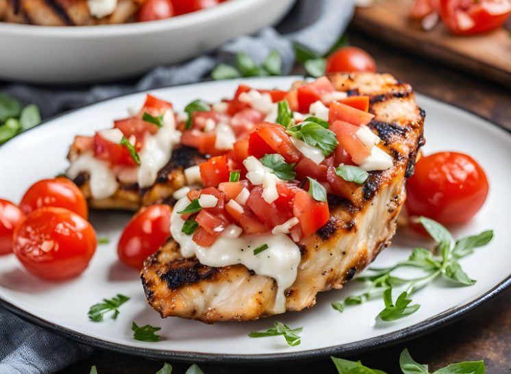 Keto Bruschetta Grilled Chicken