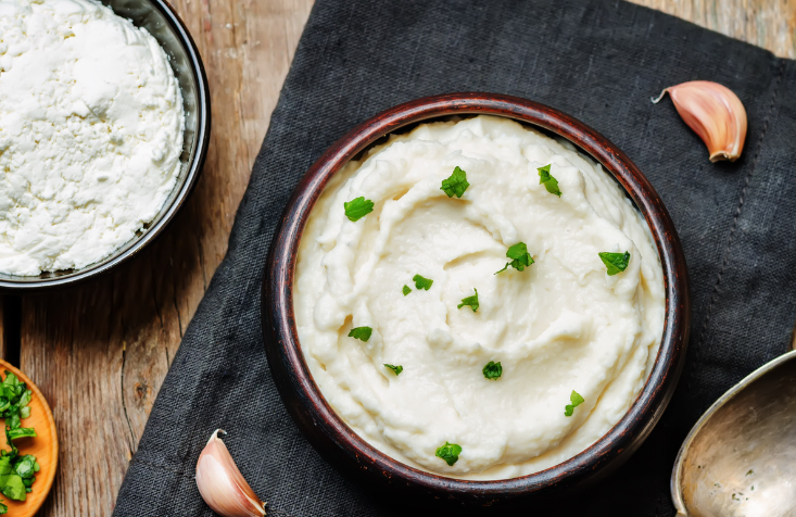 Keto Garlic Mashed Cauliflower