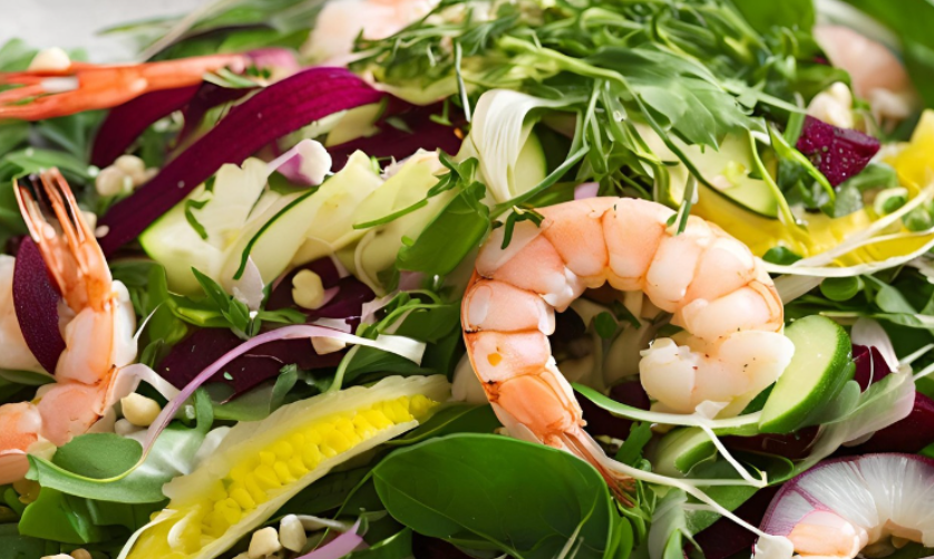 Beet & Shrimp Salad