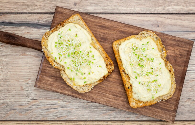 Green French Toast with Honey Drizzle