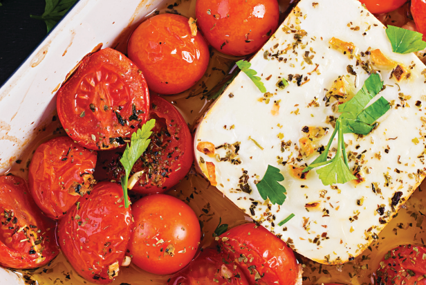 Baked Feta with Cherry Tomatoes