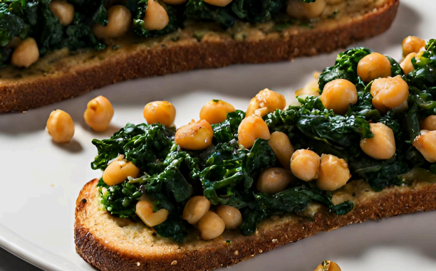 Chickpea & Kale Toast