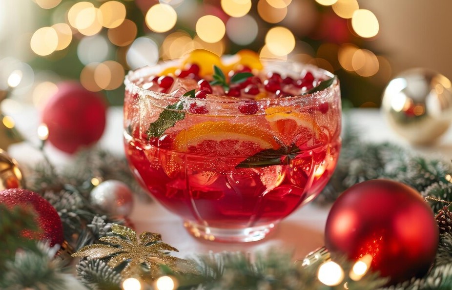 Mediterranean Sparkling Holiday Punch