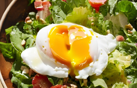 Breakfast Salad with Egg & Salsa Verde Vinaigrette