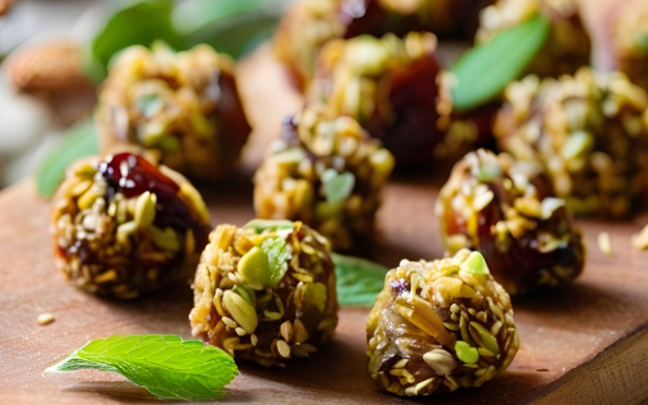 Savory Date & Pistachio Bites