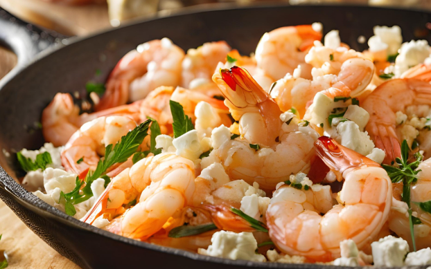 Feta Shrimp Skillet