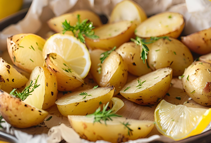 Greek Lemon Potatoes