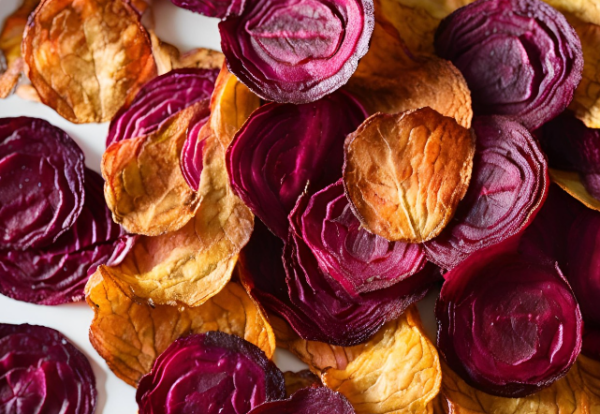 Baked Beet Chips