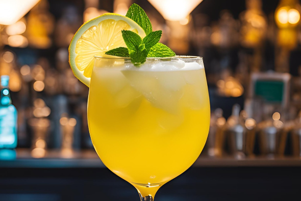 Golden Ticket Mocktail