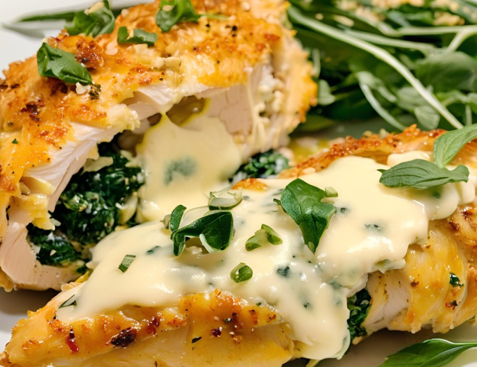 Spinach & Feta Stuffed Chicken Breasts