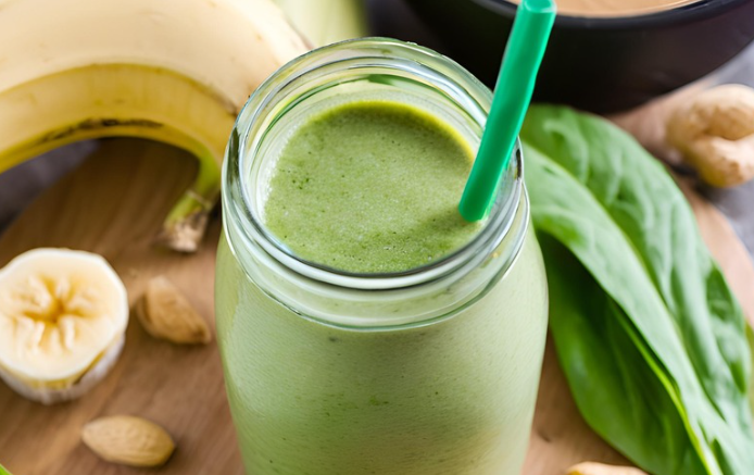 Spinach, Peanut Butter & Banana Smoothie