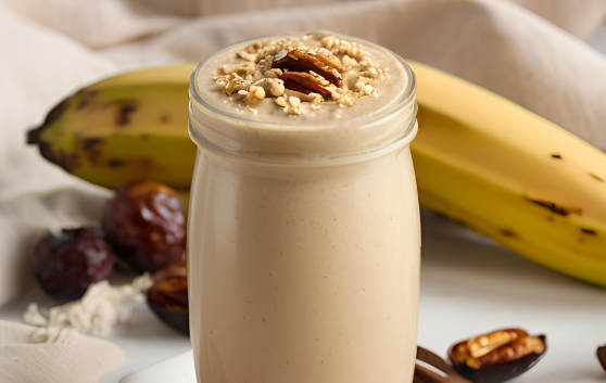 Creamy Tahini Date Banana Shake